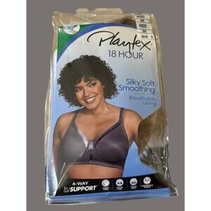 Playtex 18 Hour Wirefree Bra 44DD Nude Smoothing Comfort NWT